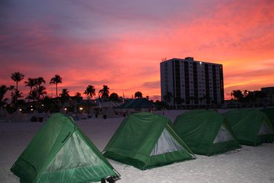 Camping on Fort Myers Beach