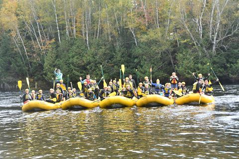 Troop 1 Scouts white water rafting