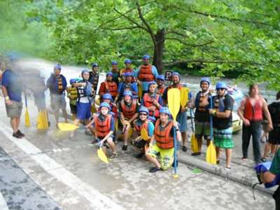 Troop 25 Whitewater Rafting Adventure at Camp Woodruff 2015